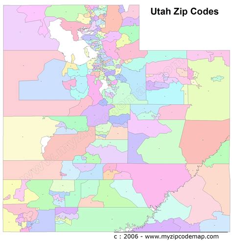 northern utah zip codes map.